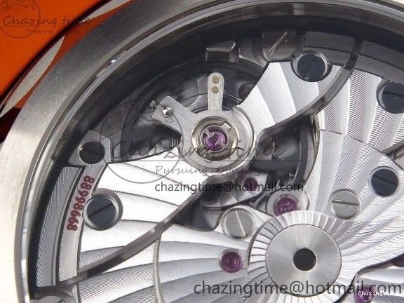 1226 Comfortable Planet Ocean 43.5mm SS VSF 1:1 Best Edition Black Orange Bezel Gray Dial on Nylon Strap A8900 Super Clone V 7730